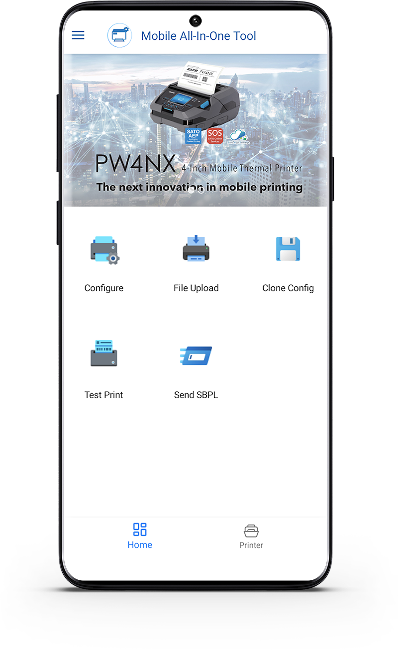 Thermal Label Printer Configuration with Mobile All-In-One